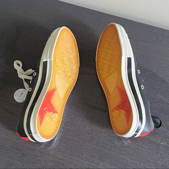 Converse x Kasina One Star Ox Low Top Black/Egret-Red Mens Size 7 - Picture 6 of 8